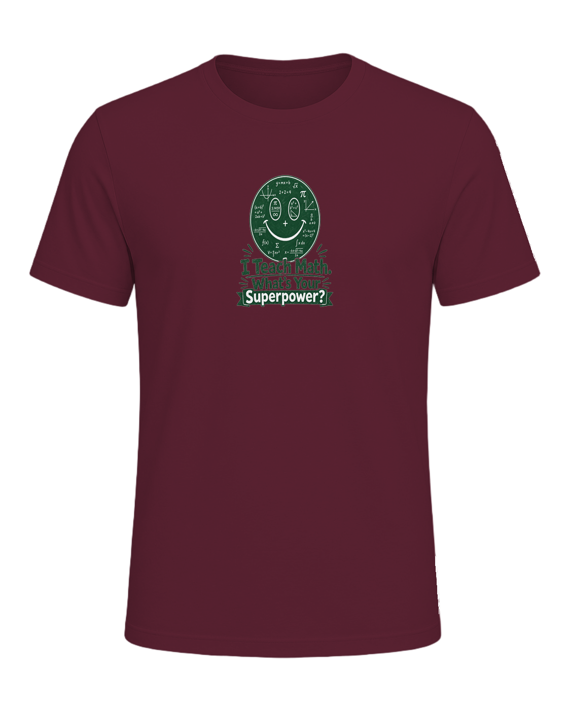Math Pun Teacher — Maroon