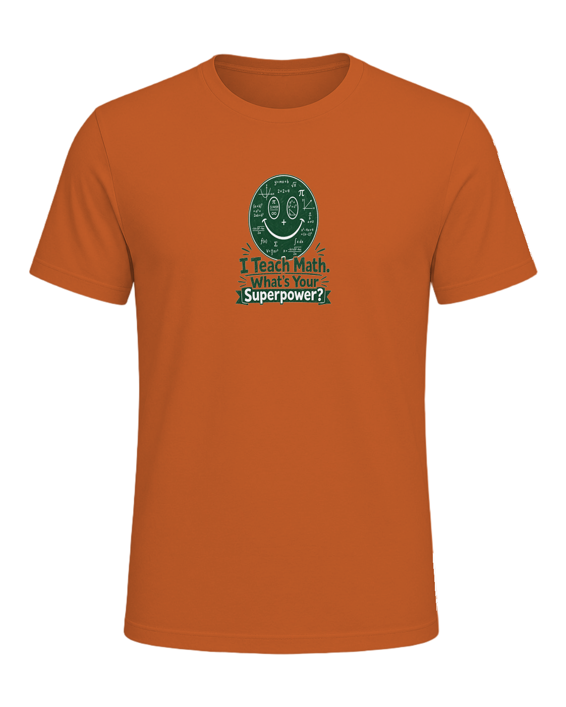 Math Pun Teacher — Orange