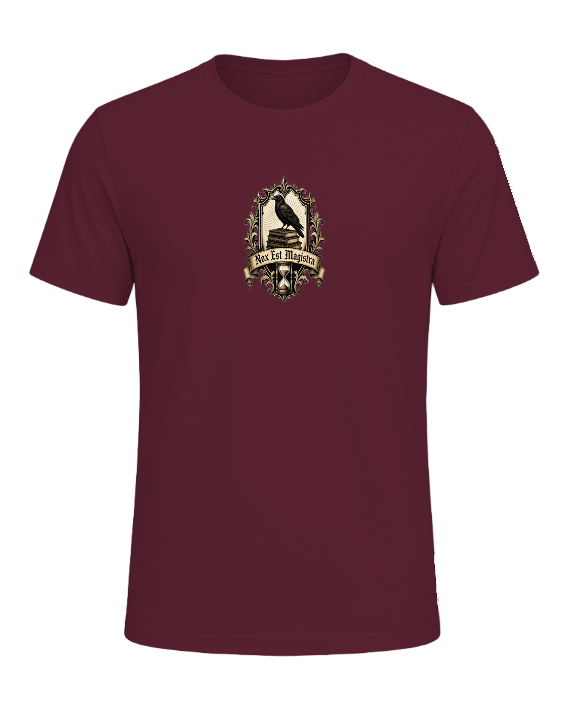Latin Motto Crest — Maroon