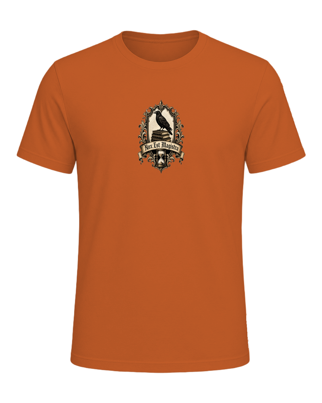 Latin Motto Crest — Orange
