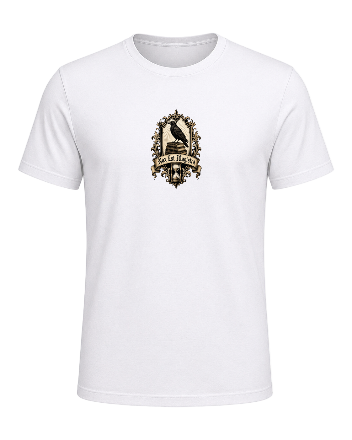 Latin Motto Crest — White