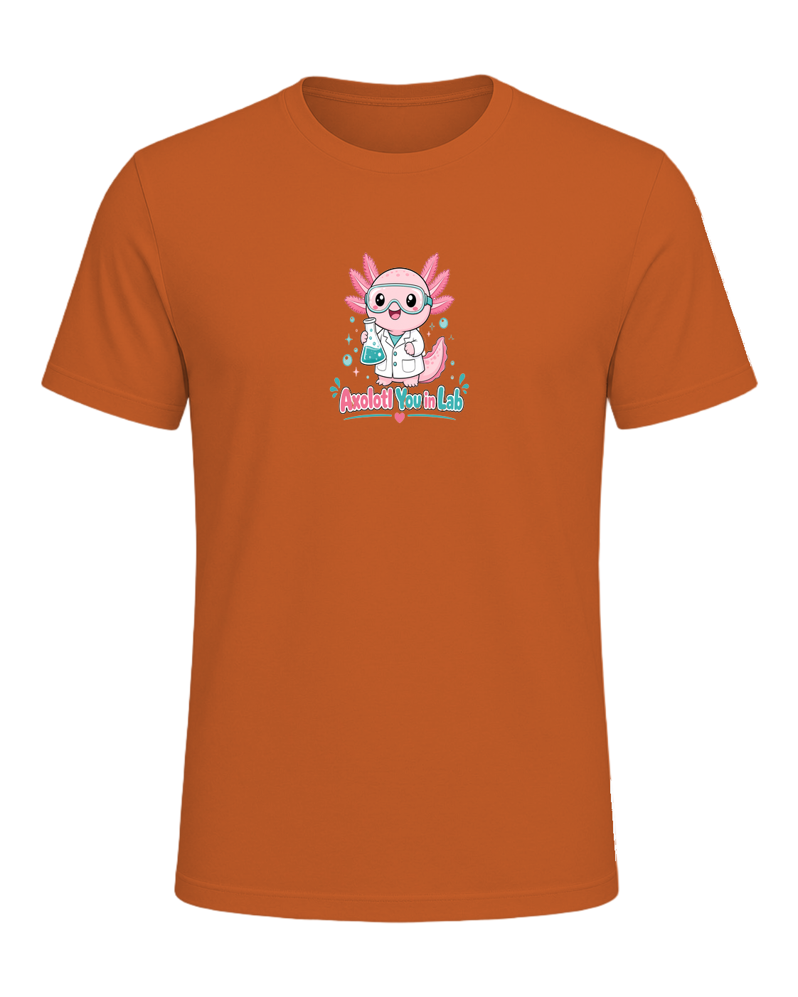 Axolotl Scientist — Orange