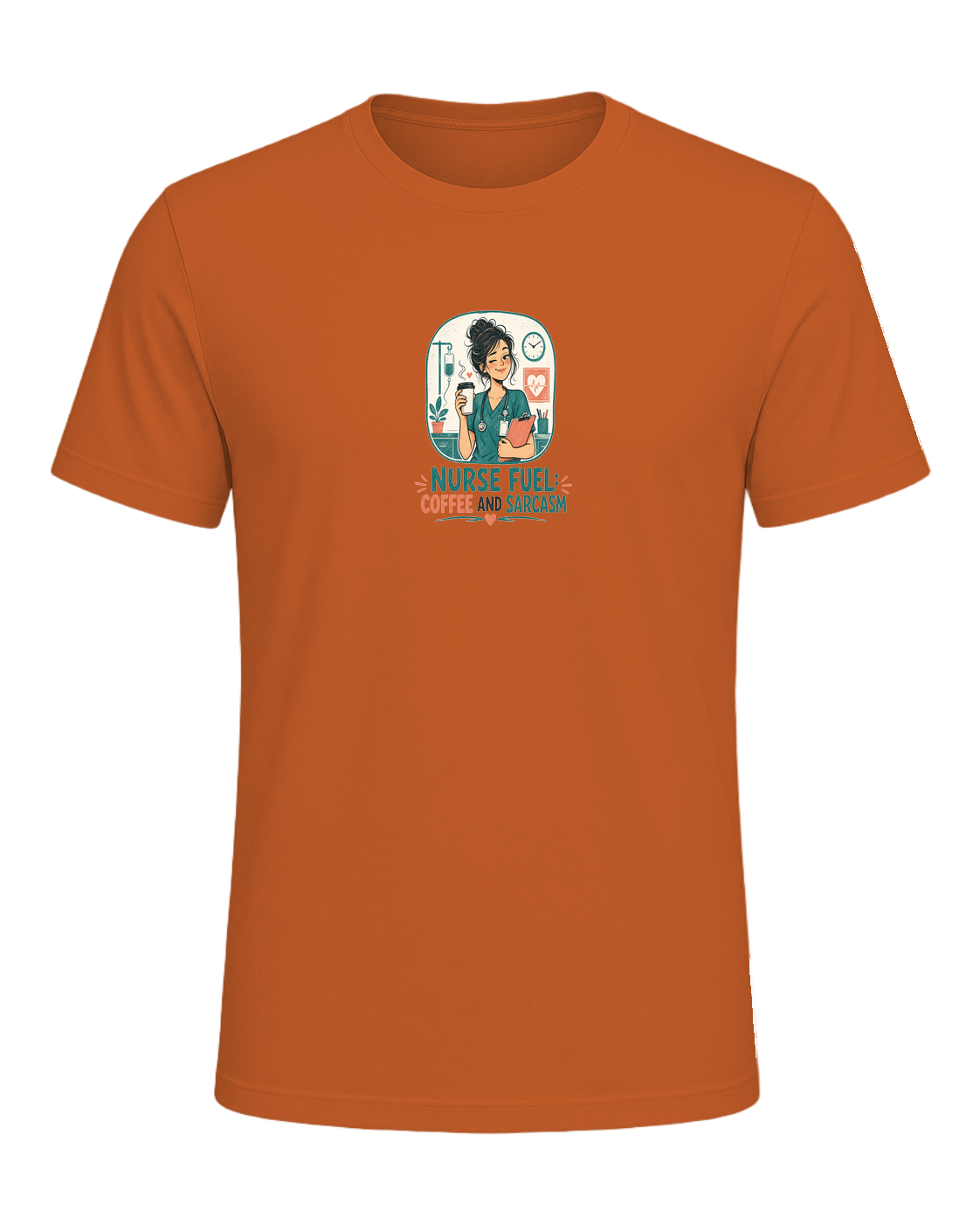 NURSE FUEL: COFFEE AND SARCASM — Orange