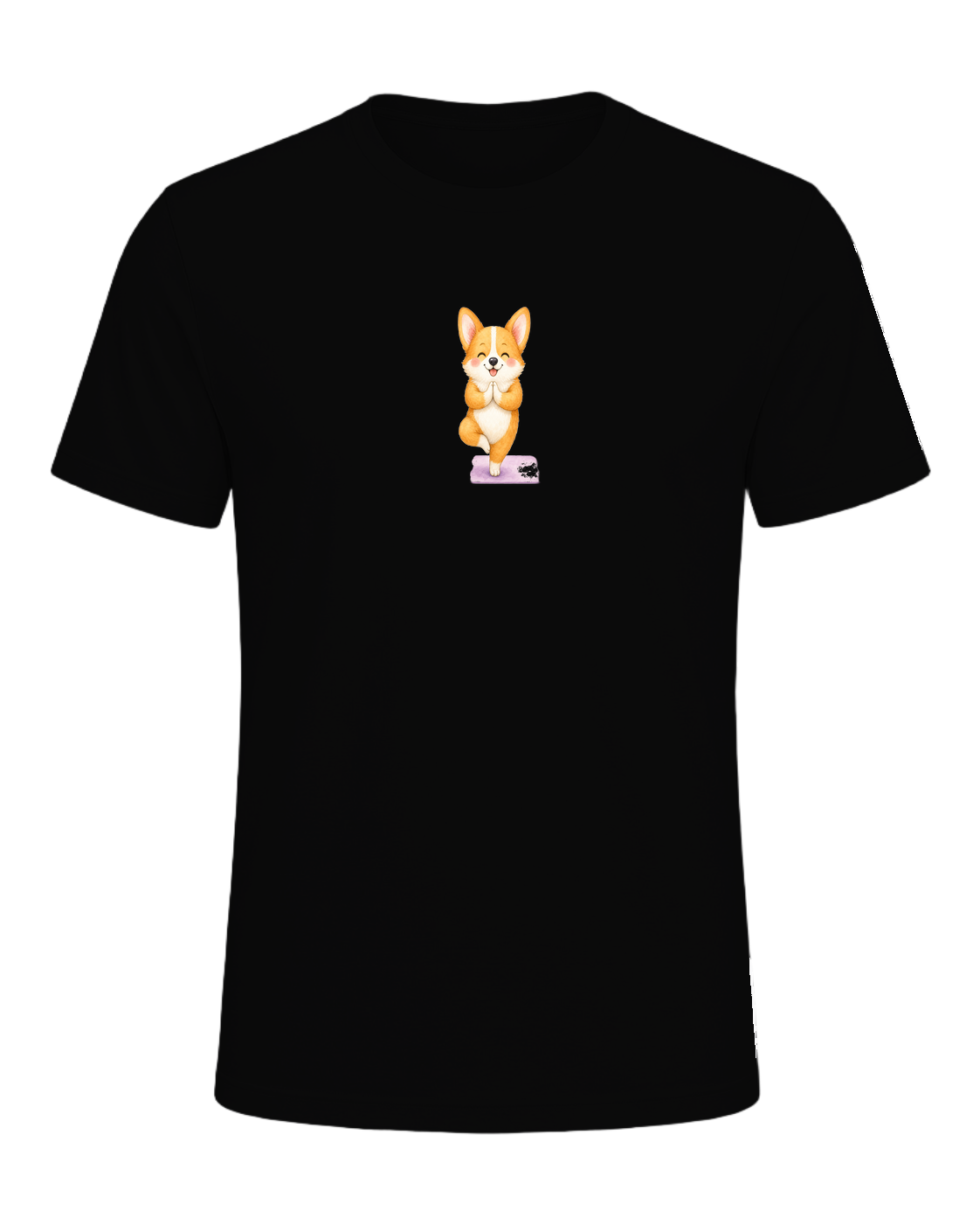 Corgi + Yoga — Black