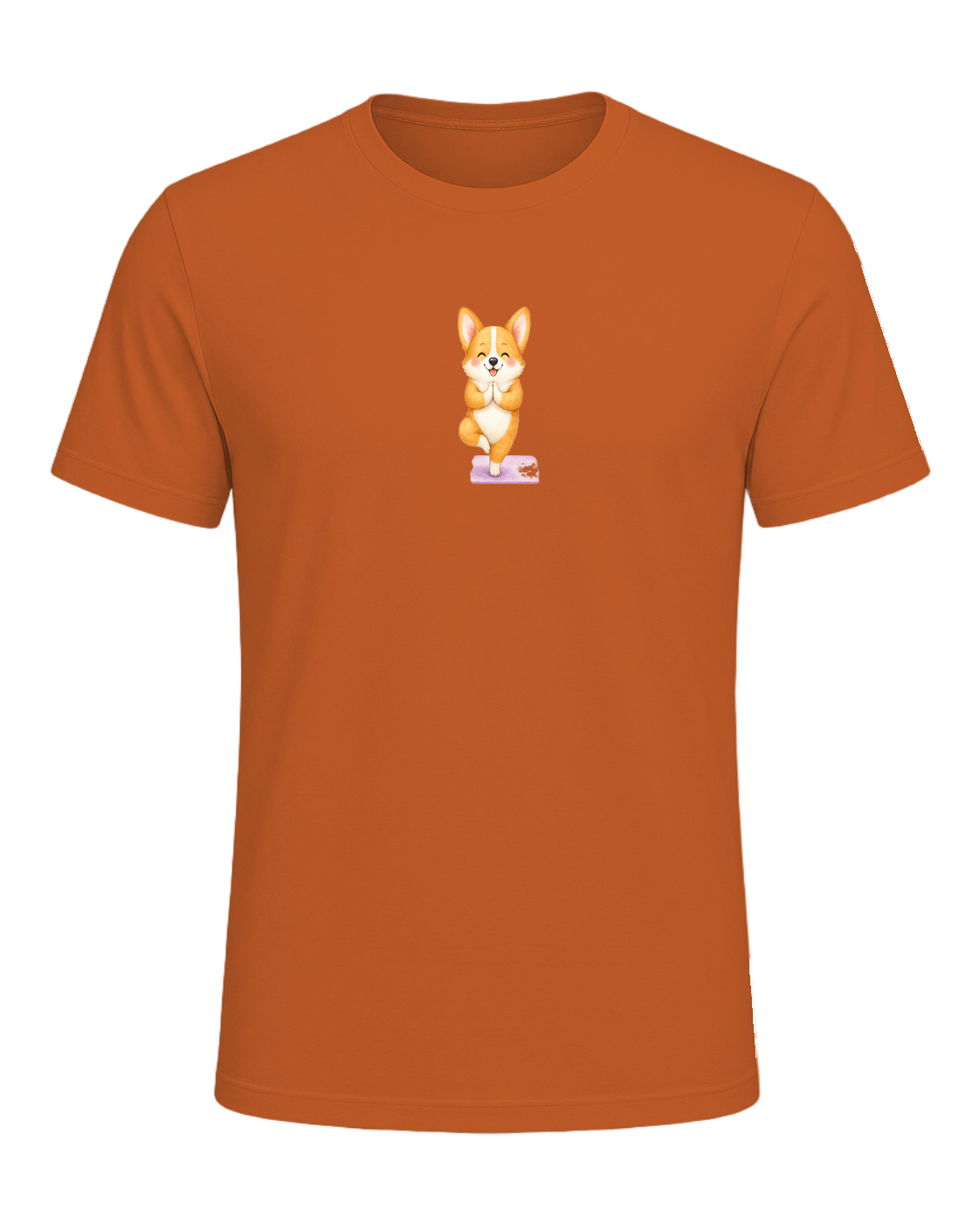 Corgi + Yoga — Orange