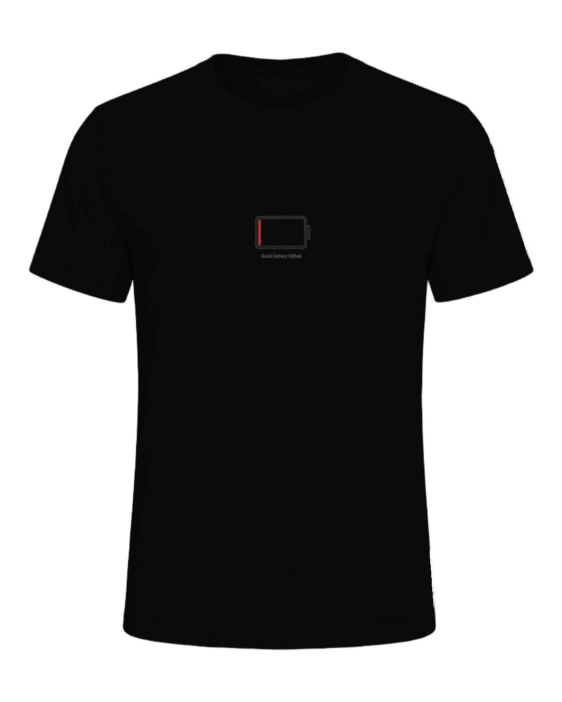 Social Battery Empty — Black