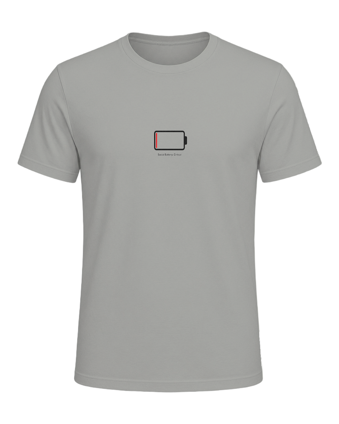 Social Battery Empty — Gray
