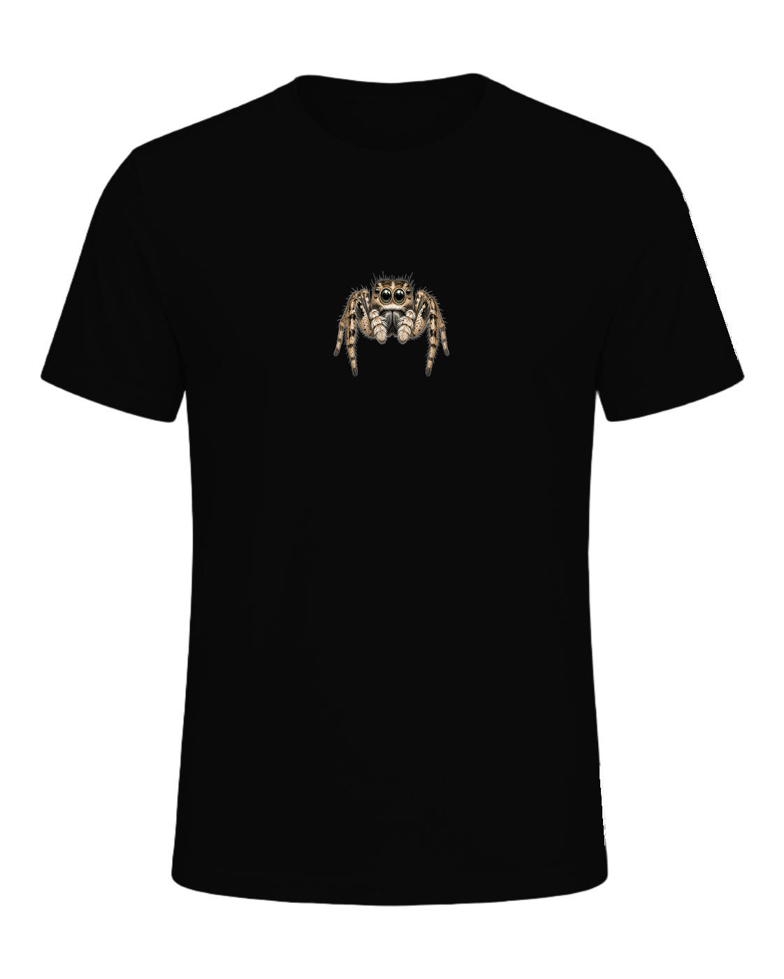 Jumping Spider Close-up Art — Black