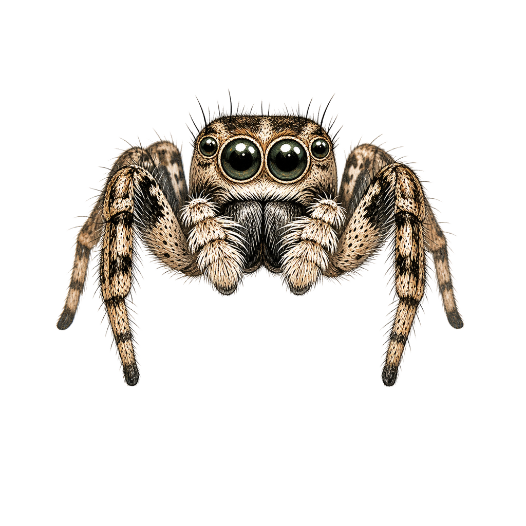 Jumping Spider Close-up Art