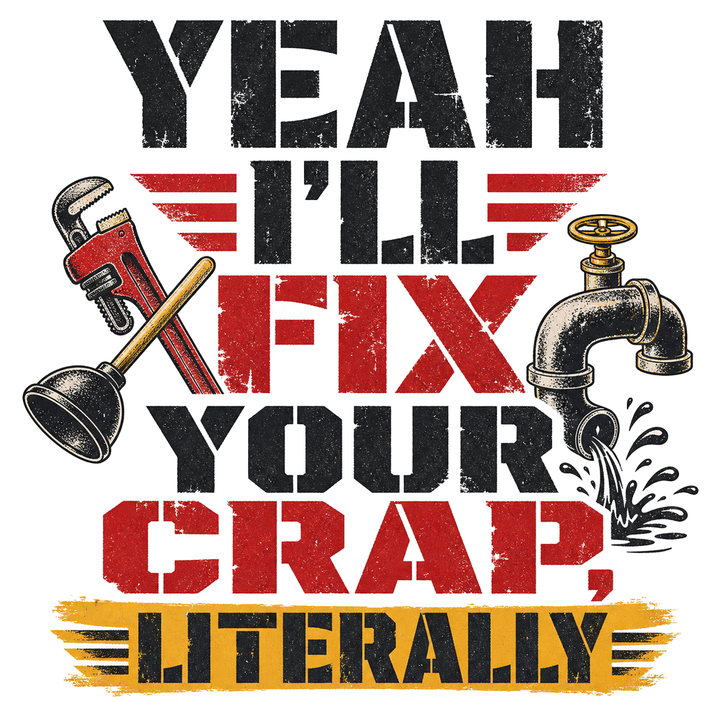 Yeah I'll fix your crap, literally