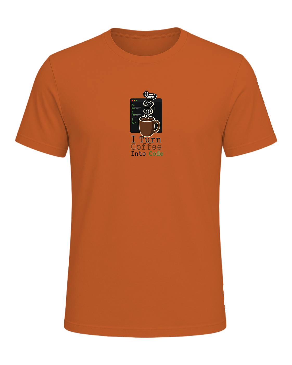 Coffee + Programmer — Orange