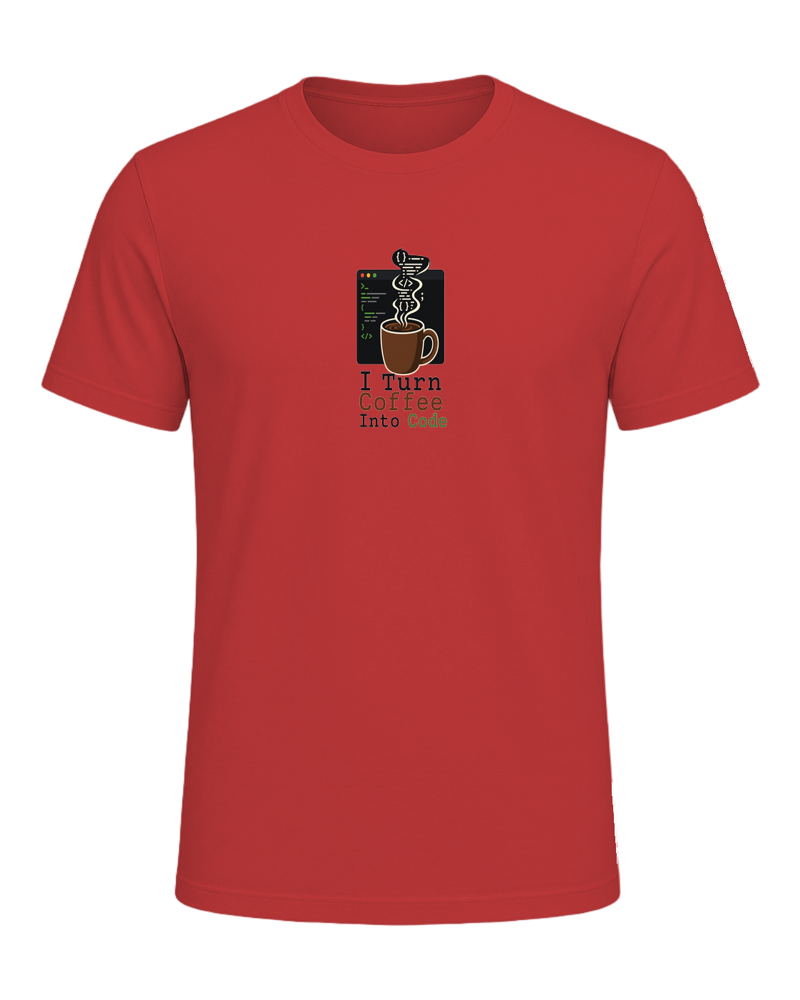 Coffee + Programmer — Red