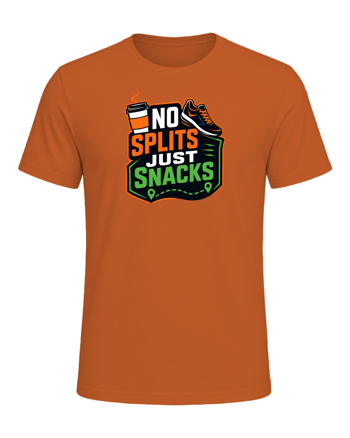 NO SPLITS JUST SNACKS — Orange