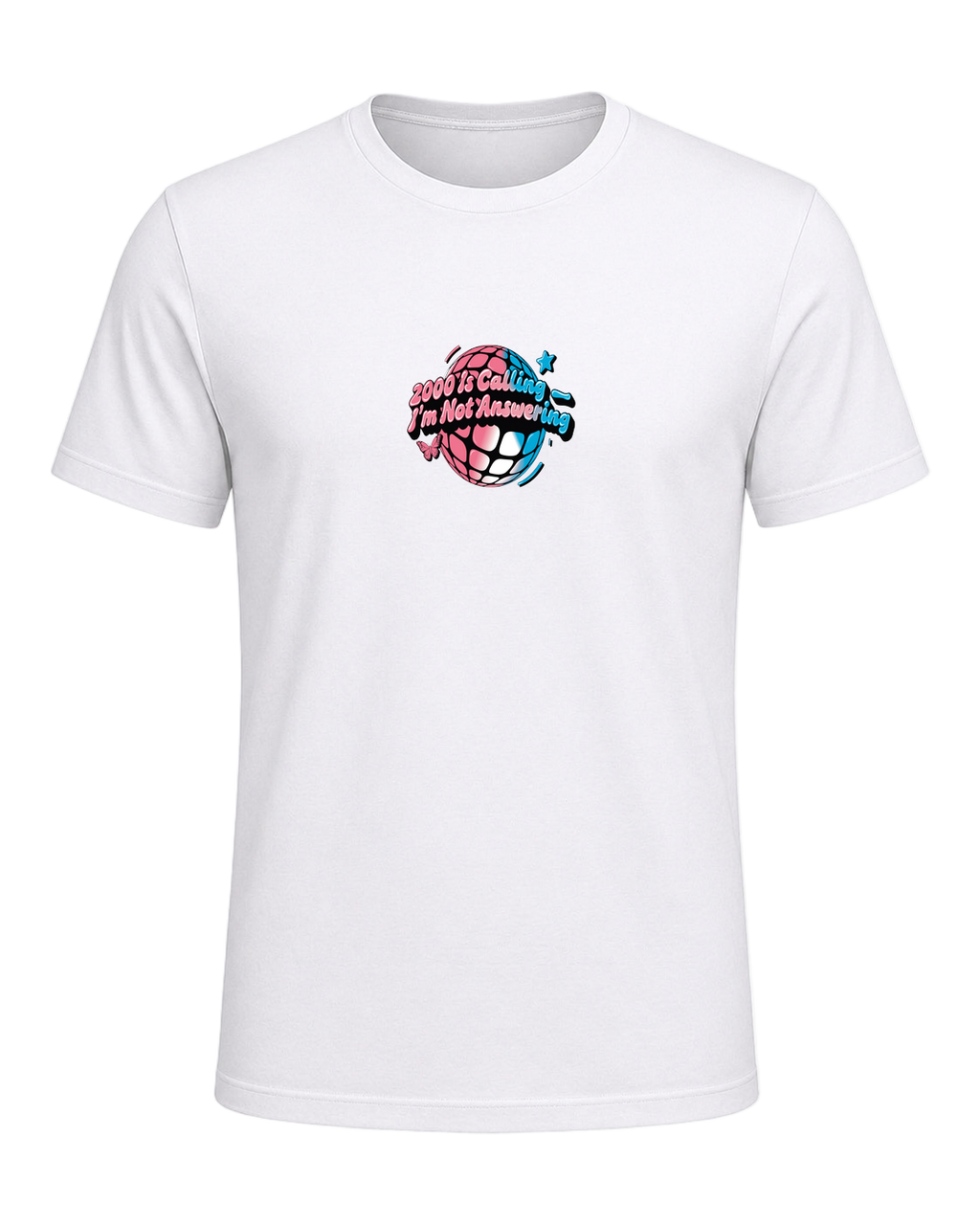 Y2K Chrome Style — White