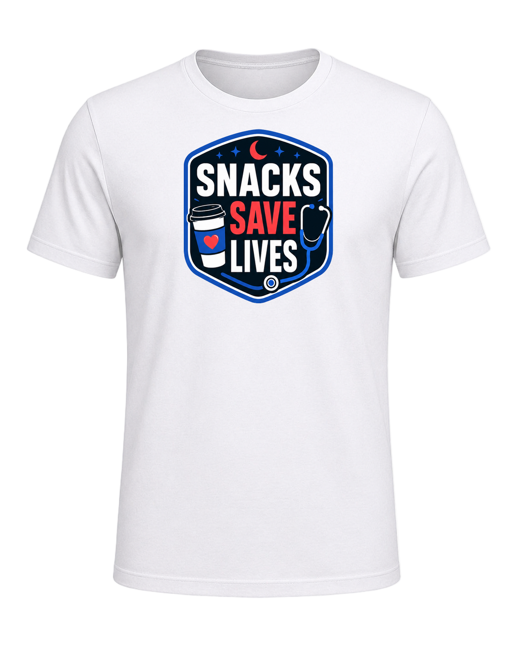 SNACKS SAVE LIVES — White