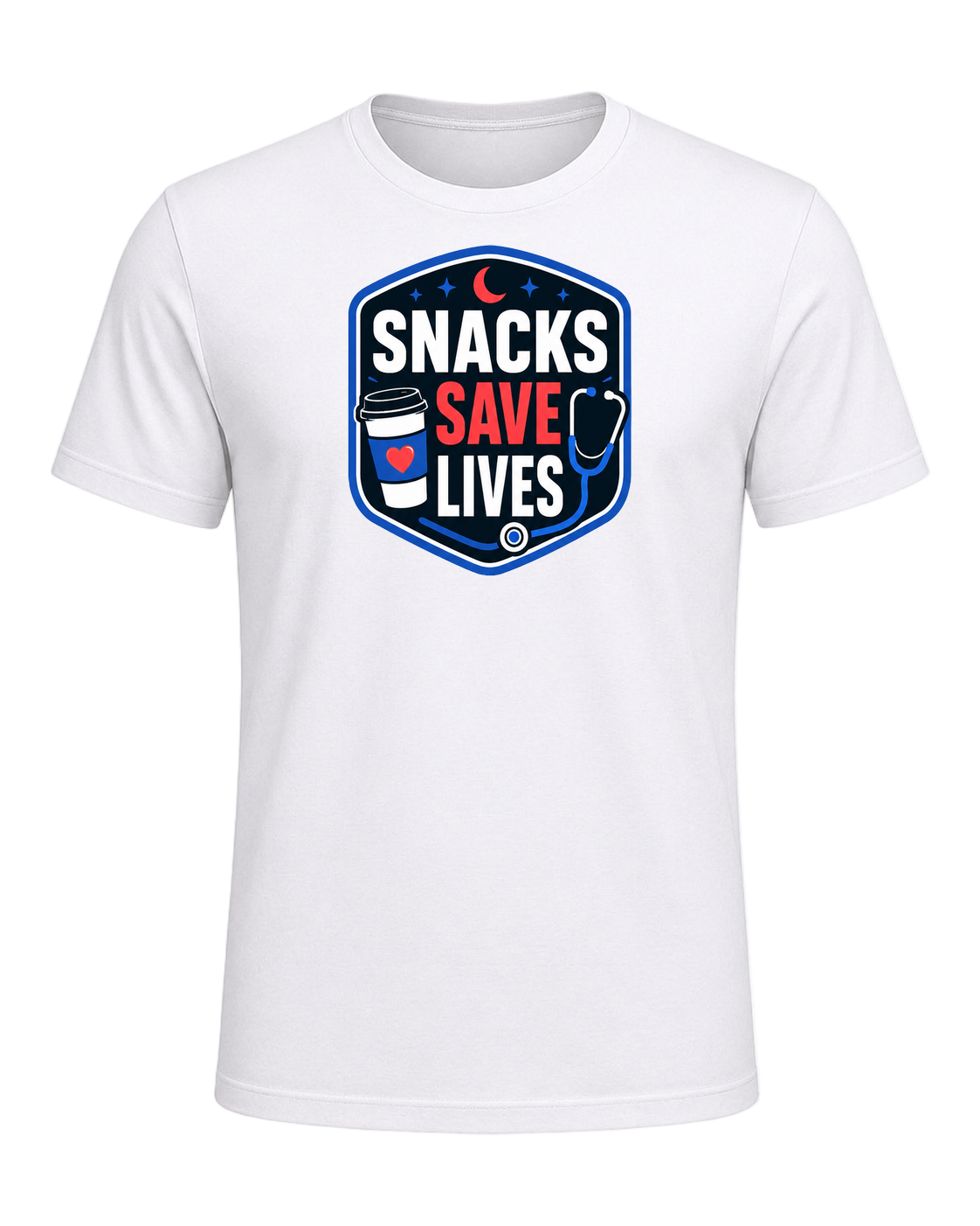 SNACKS SAVE LIVES — White