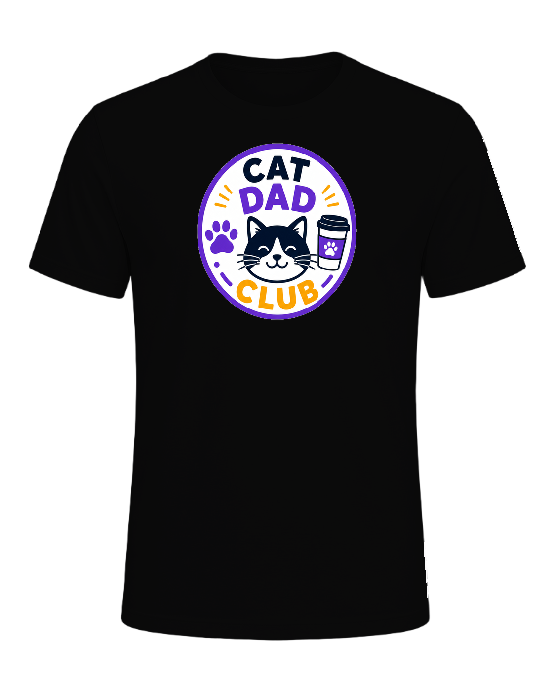 CAT DAD CLUB — Black