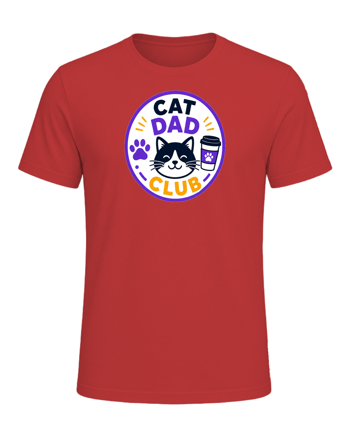 CAT DAD CLUB — Red