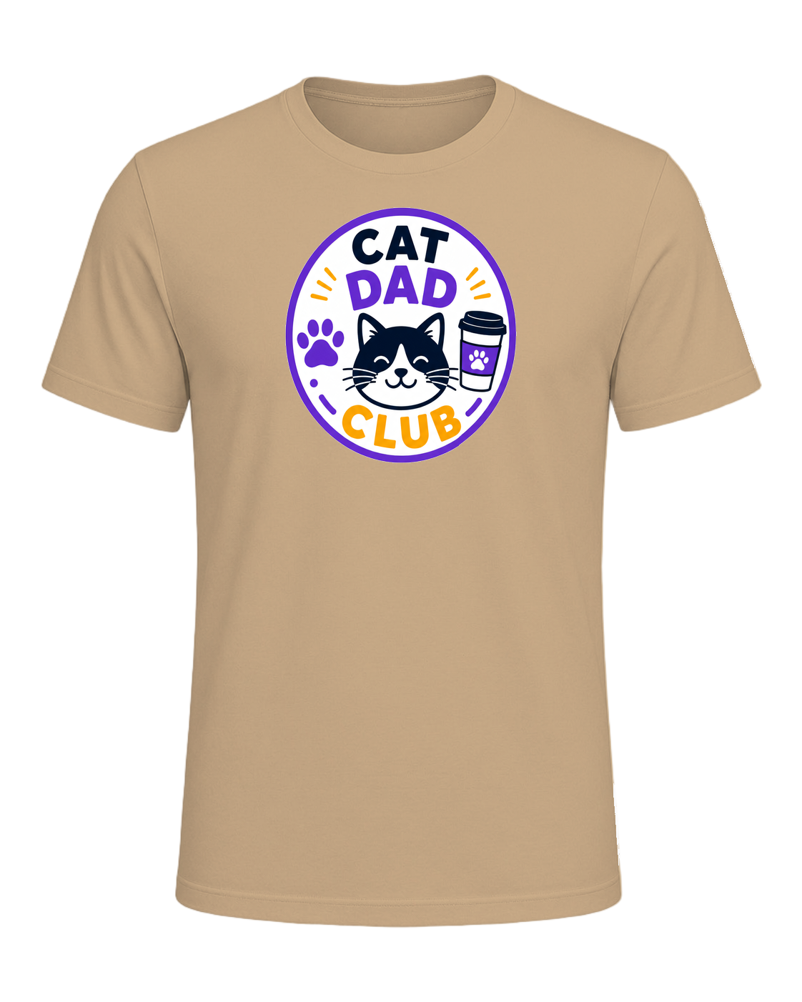 CAT DAD CLUB — Tan