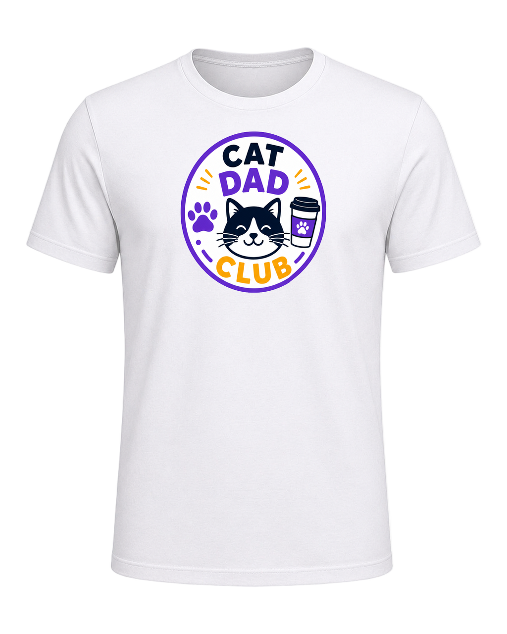 CAT DAD CLUB — White