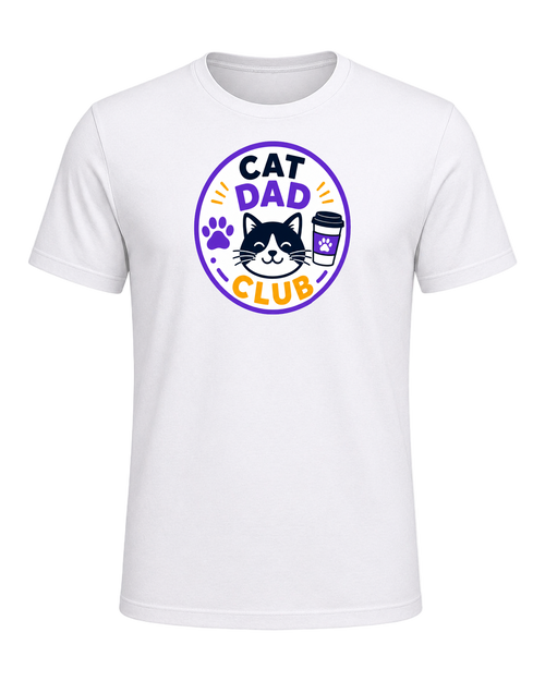CAT DAD CLUB — White