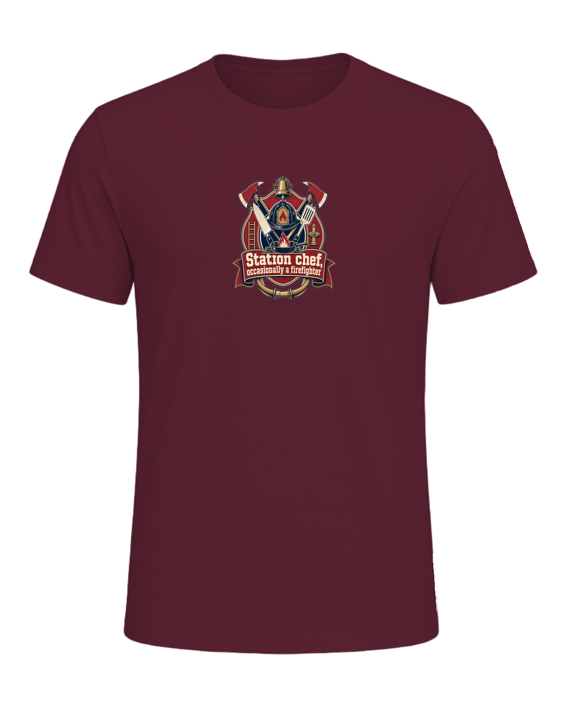 Station chef, occasionally a firefighter — Maroon