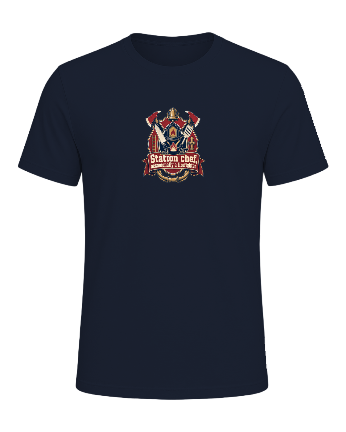 Station chef, occasionally a firefighter — Navy