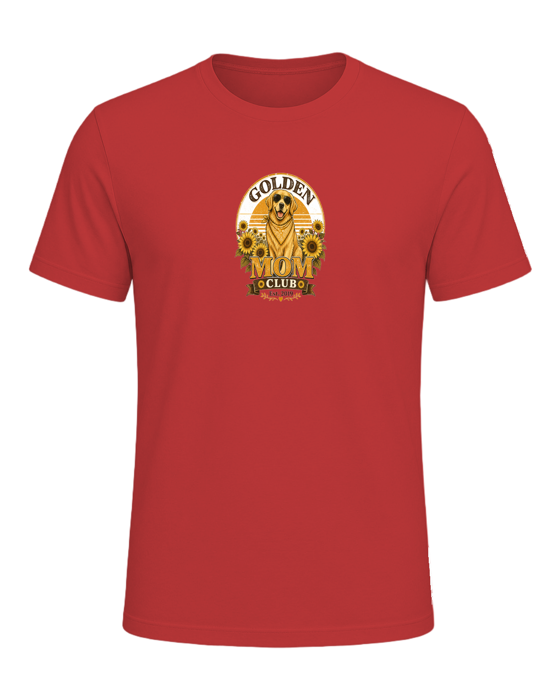 Golden Retriever Mom — Red