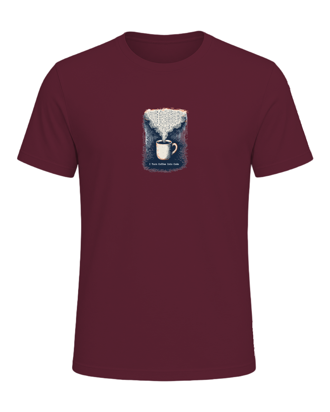 Coffee + Programmer — Maroon