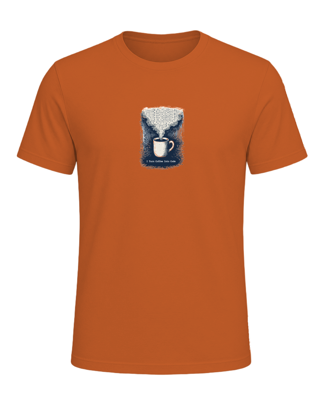 Coffee + Programmer — Orange