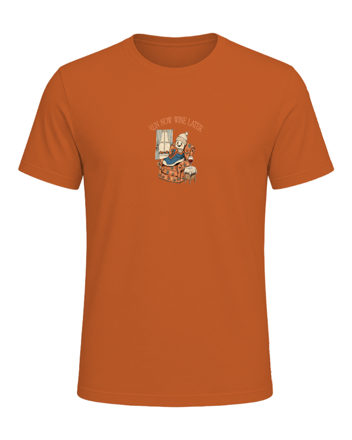 RUN NOW WINE LATER — Orange