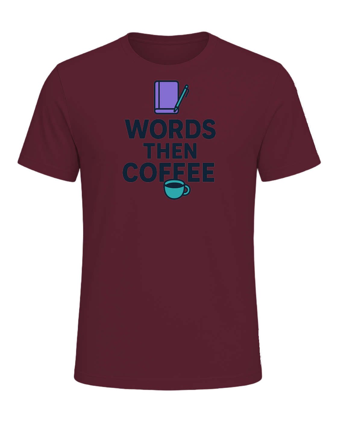 WORDS THEN COFFEE — Maroon