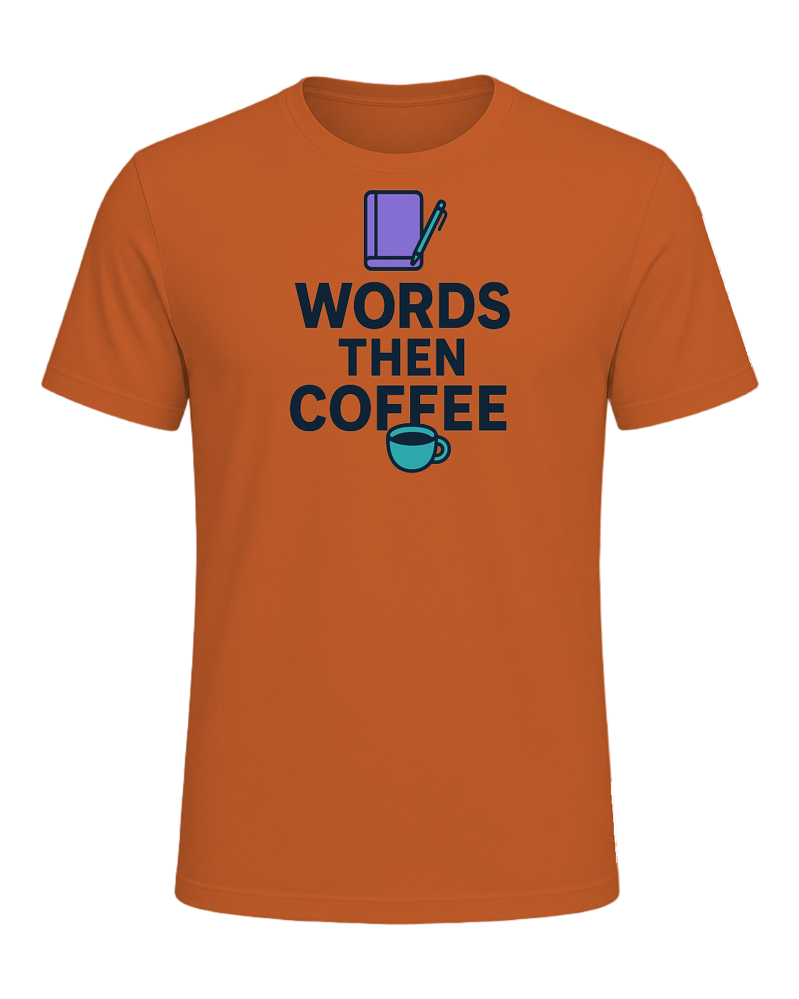 WORDS THEN COFFEE — Orange