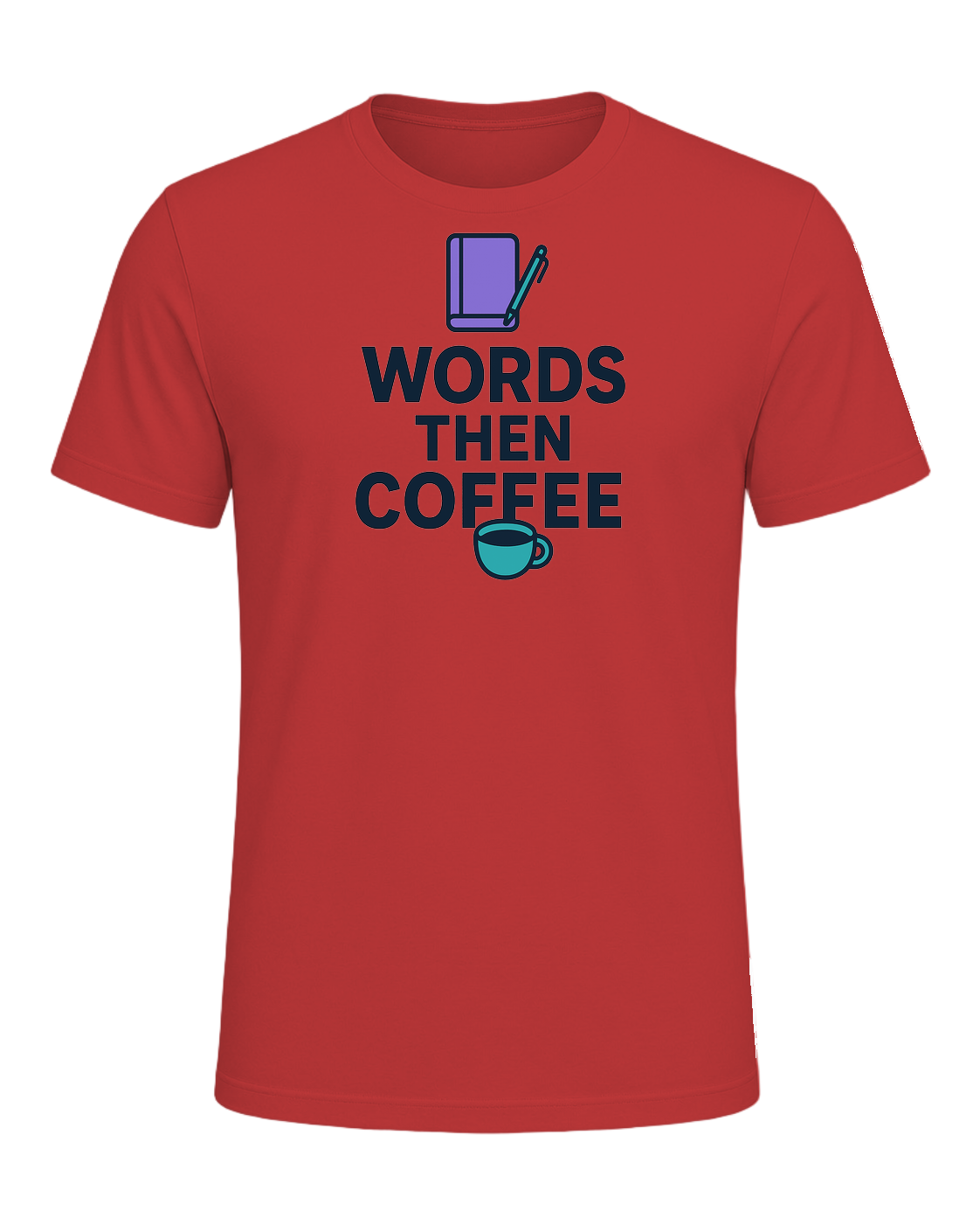 WORDS THEN COFFEE — Red