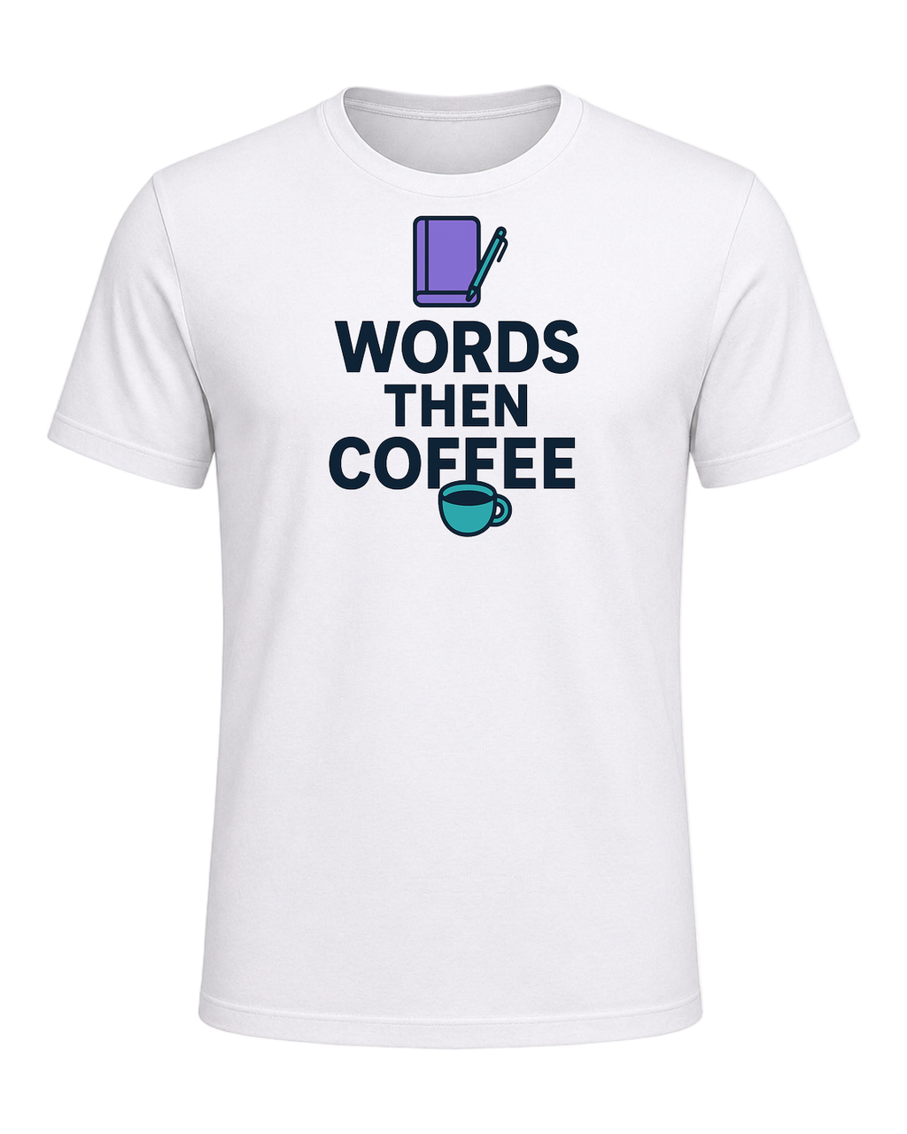 WORDS THEN COFFEE — White