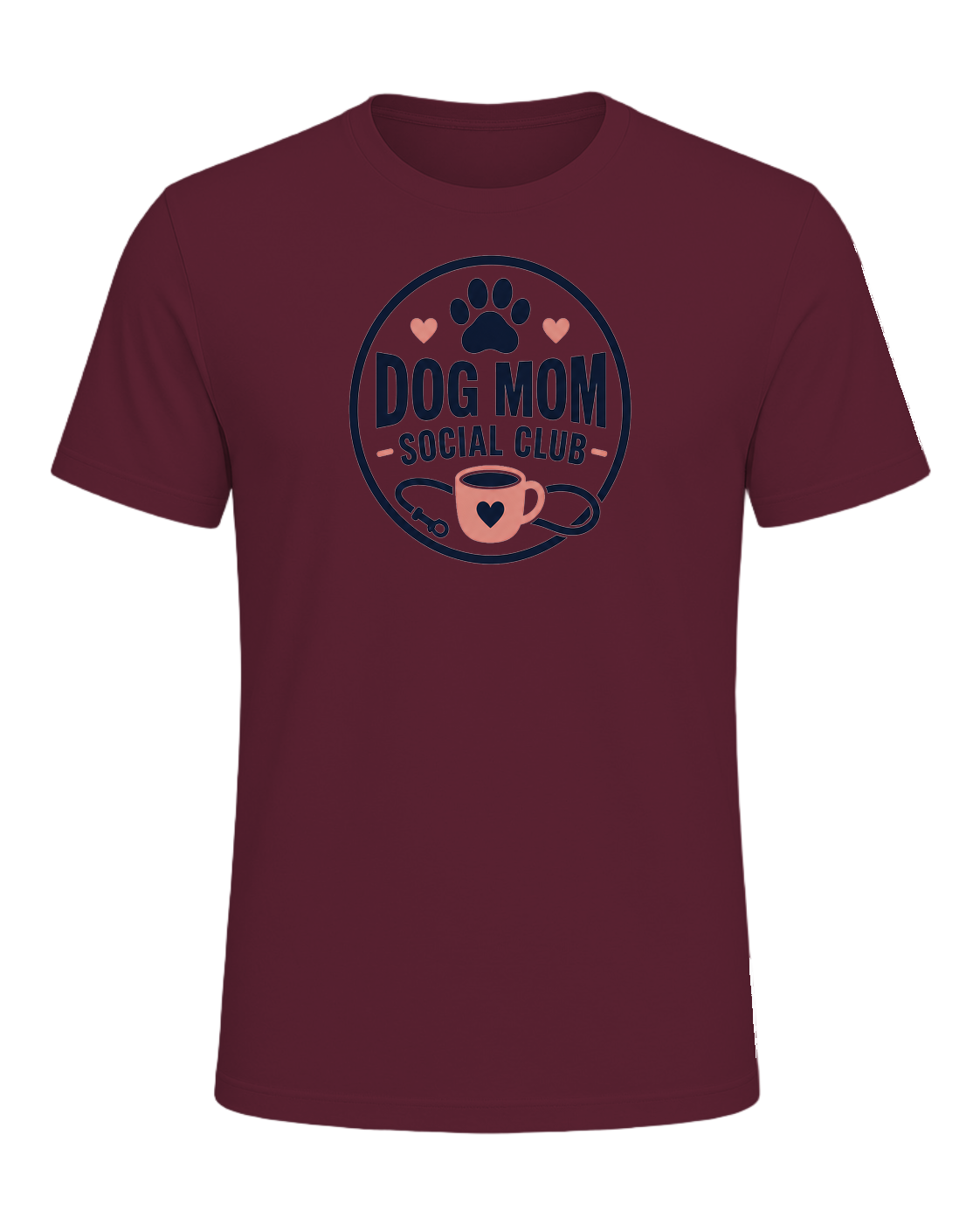 DOG MOM SOCIAL CLUB — Maroon