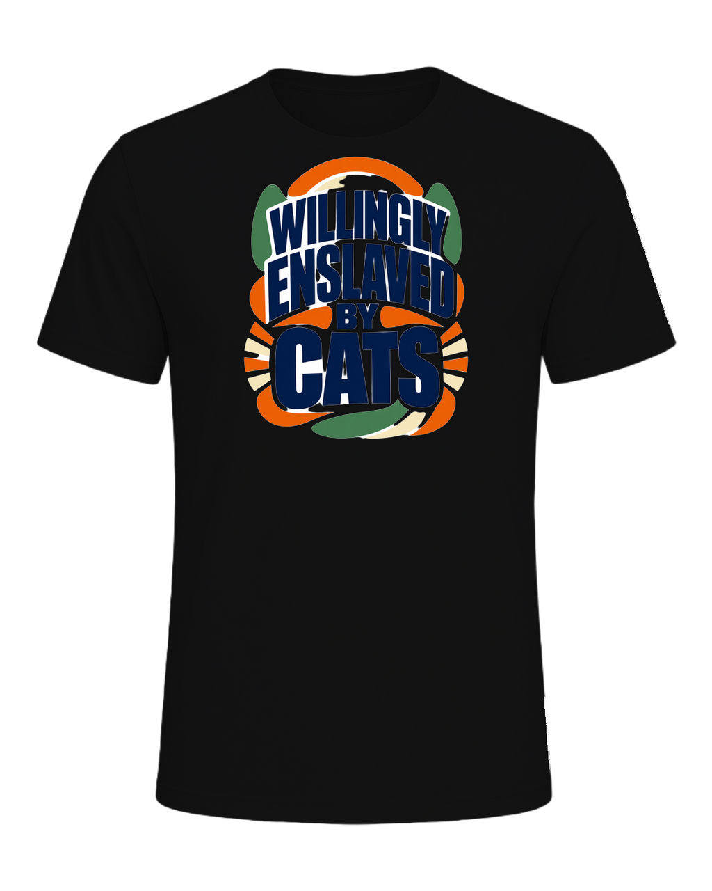 WILLINGLY ENSLAVED BY CATS — Vintage Black