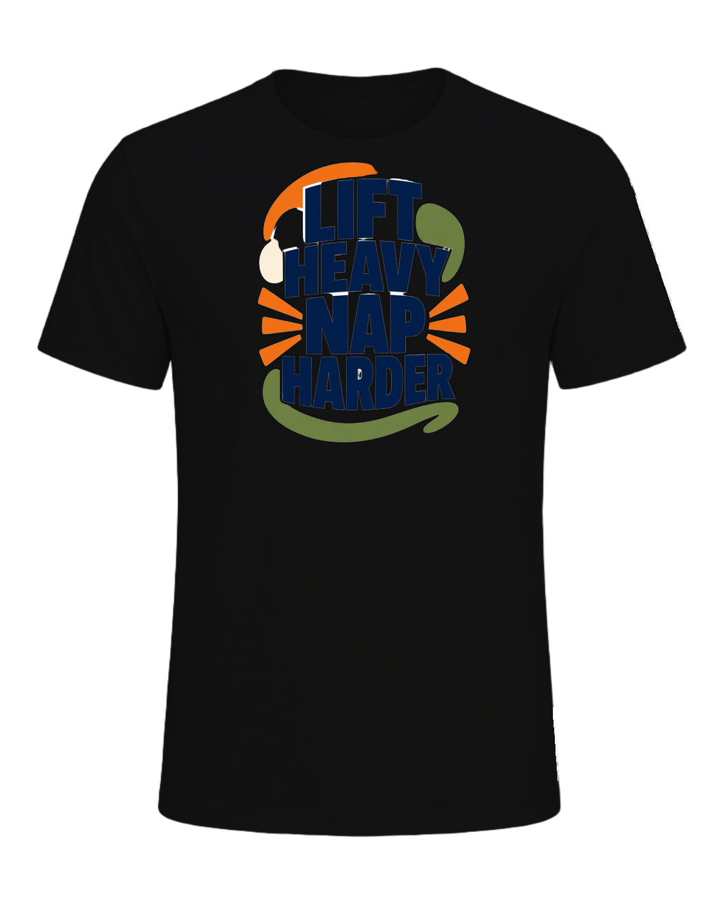LIFT HEAVY NAP HARDER — Vintage Black