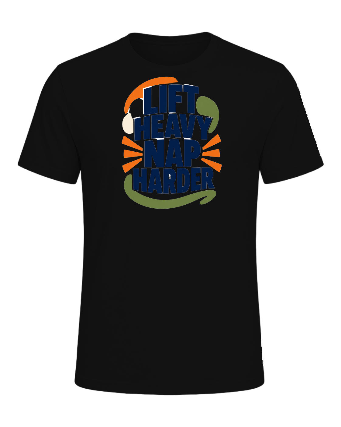LIFT HEAVY NAP HARDER — Vintage Black