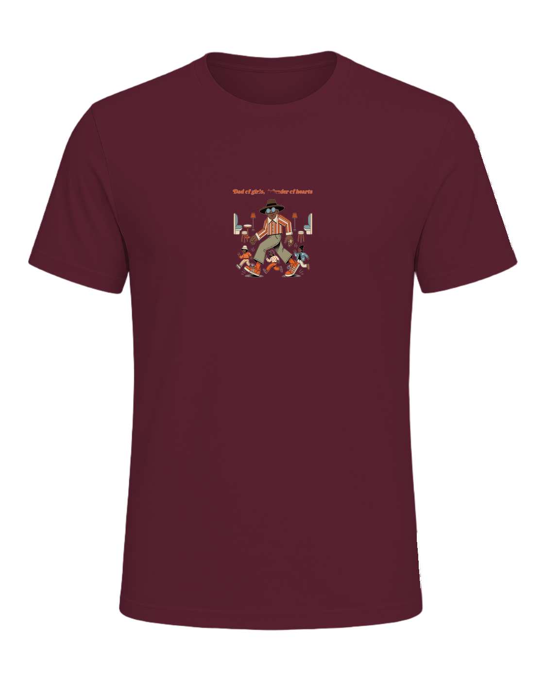 Dad of girls, defender of hearts — Maroon