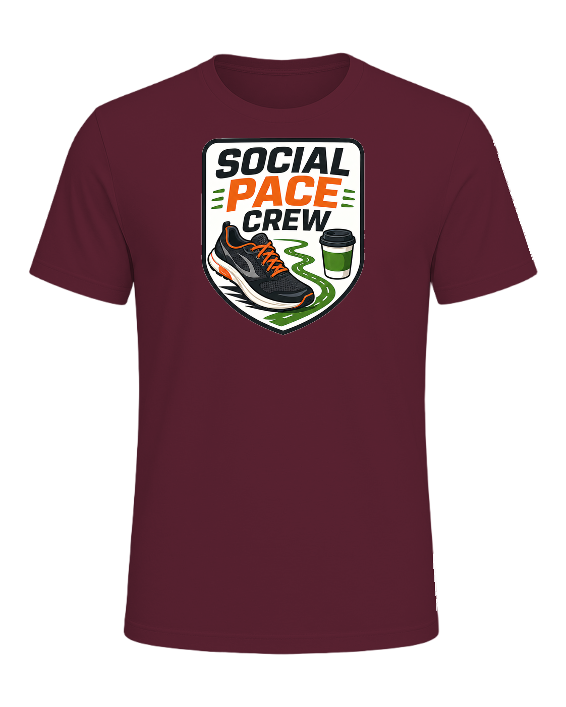 SOCIAL PACE CREW — Maroon