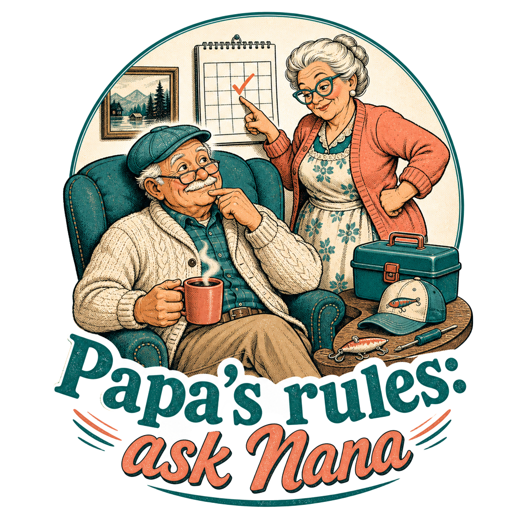 Papa's rules: ask Nana