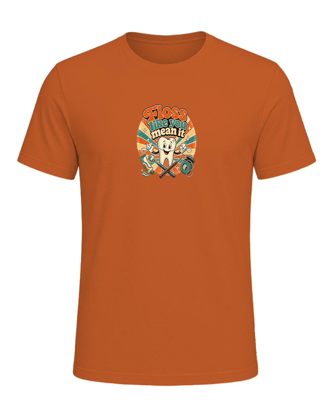 Floss like you mean it — Orange