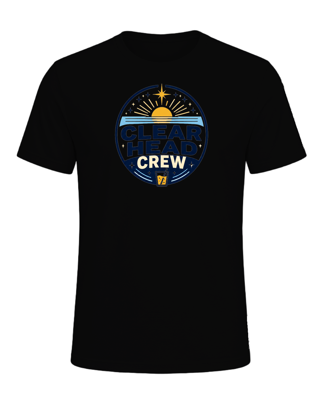 CLEAR HEAD CREW — Black