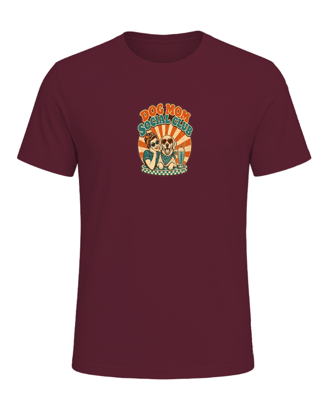DOG MOM SOCIAL CLUB — Maroon