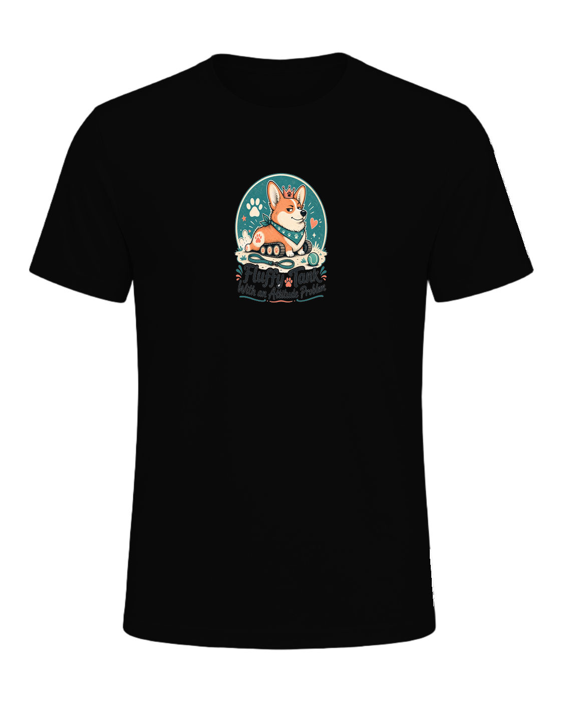 Fluffy Tank With an Attitude Problem — Black