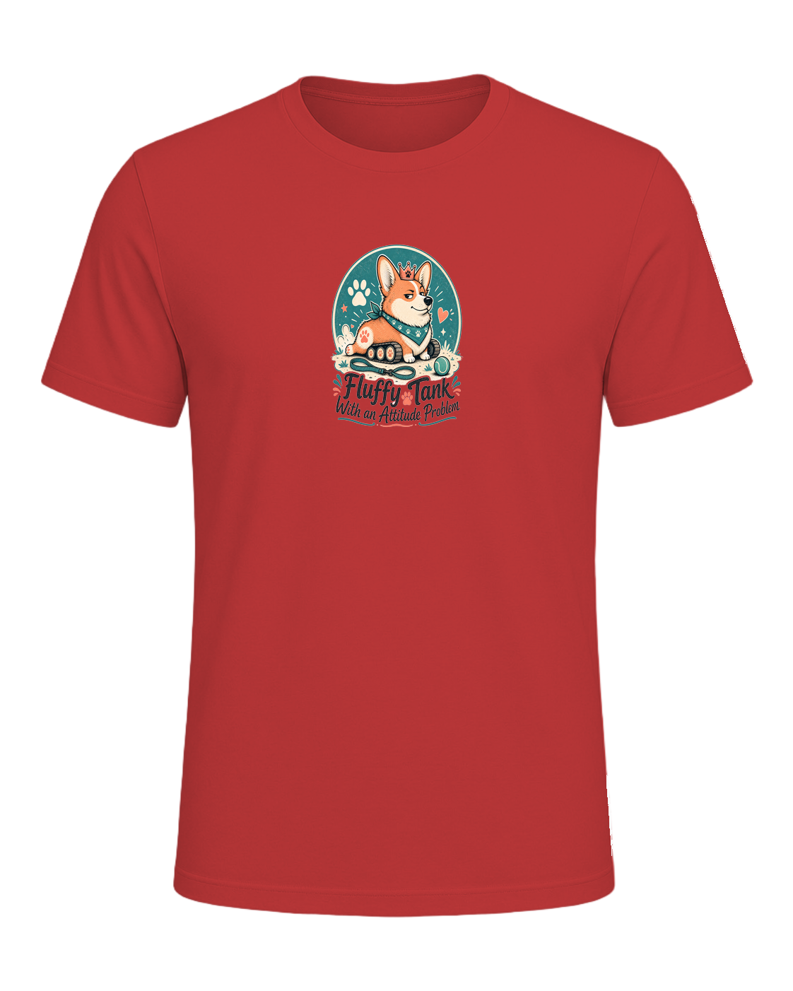 Fluffy Tank With an Attitude Problem — Red