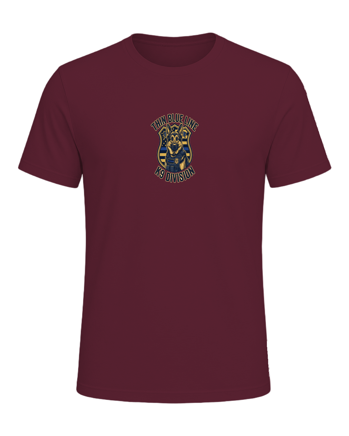 German Shepherd K9 Officer — Maroon