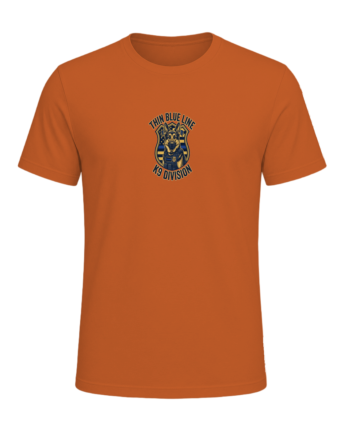 German Shepherd K9 Officer — Orange