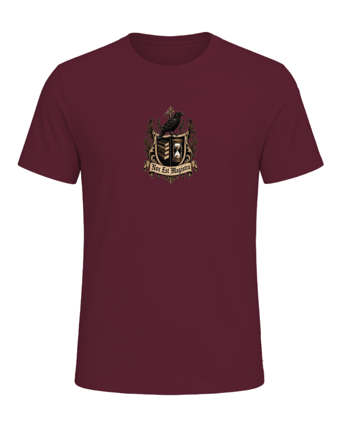 Latin Motto Crest — Maroon